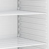 Commercial Upright Storage Fridge Stainless steel PREMIUM - 400L - with 1 Glass Door - Static cooling with fan assist