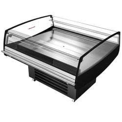 Kühltheke / Kühlinsel - 1250mm - 230 Liter - Neigbare Ausstellungsfläche
