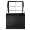 Witryna chłodnicza TORONTO - 1000x880mm - 1100L - front Czarny - z oświetleniem LED - podwójna szyba - blat granitowy
