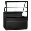 Witryna chłodnicza TORONTO - 1300x880mm - 1200L - front Czarny - z oświetleniem LED - podwójna szyba - blat granitowy Czarny - 2 półki