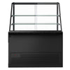 Witryna chłodnicza TORONTO - 1300x880mm - 1200L - front Czarny - z oświetleniem LED - podwójna szyba - blat granitowy Czarny - 2 półki