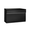 Lada kasowa TORONTO stal nierdzewna - 1500x880mm - Panel przedni Czarny - Blat roboczy Czarny granit