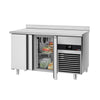 Commercial Counter Fridge PREMIUM - 1400x600mm - with 2 doors - capacity 250 litres