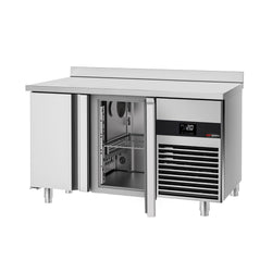 Commercial Counter Fridge PREMIUM - 1400x600mm - with 2 doors - capacity 250 litres
