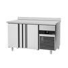 Commercial Counter Fridge PREMIUM - 1400x600mm - with 2 doors - capacity 250 litres