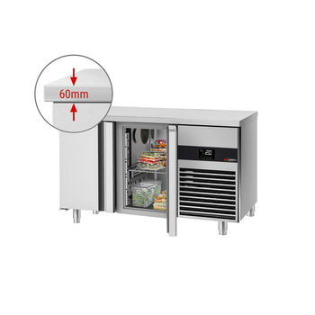 Stół Chłodniczy PREMIUM - 1400x700 mm - z 2 drzwiami - Prime Gastro