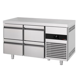 Stół chłodniczy PREMIUM – 1400 x 700 mm – z 4 szufladami