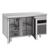 Stół chłodniczy PREMIUM – 1400 x 700 mm – z 2 drzwiami szklanymi