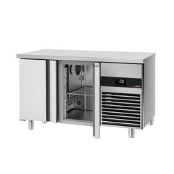 Stół chłodniczy PREMIUM - 1400x700mm - 281L - z 2 drzwiami - w tym deska do krojenia Biały - na rynek PL