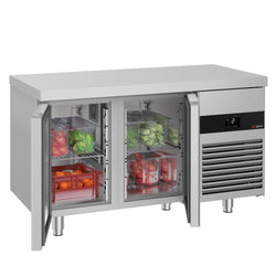 Stół chłodniczy PREMIUM - 1400x700mm - 281L - z 2 drzwiami - na rynek PL