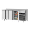 PREMIUM Refrigerated Table -1860x600 mm - with 3 doors & rear panel