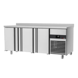 PREMIUM Refrigerated Table -1860x600 mm - with 3 doors & rear panel