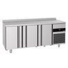 PREMIUM Refrigerated Table -1860x600 mm - with 3 doors & rear panel