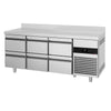 Commercial Counter Fridge PREMIUM - 1865x700mm - with 6 drawers - with upstand - capacity 474 litres