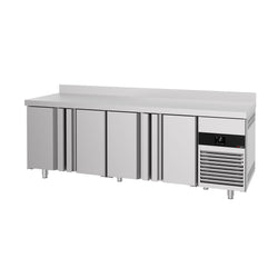 Stół chłodniczy PREMIUM - 2330x700mm - z 4 drzwiami - na rynek PL