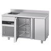 Stół chłodniczy PREMIUM - 1430x720mm - 270L - z 2 drzwiami - z 1 komorami lewa - z rantem