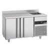 Stół chłodniczy PREMIUM - 1430x720mm - 270L - z 2 drzwiami - z 1 komorami prawa