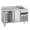 Stół chłodniczy PREMIUM - 1430x720mm - 270L - z 2 drzwiami - z 1 komorami prawa