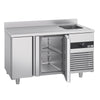 Stół chłodniczy PREMIUM - 1430x720mm - 270L - z 2 drzwiami - z 1 komorami prawa