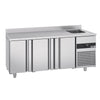 Stół chłodniczy PREMIUM - 1900x700mm - 420L - z 3 drzwiami - z 1 komorami prawa - z rantem - na rynek PL