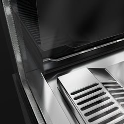 Witryna ekspozycyjna na ciasta MADRID - 1500 mm - z oświetleniem LED, 3 półki - czarna matowa