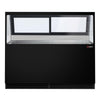 Lada chłodnicza KAISA – 1500 x 1048 mm – od +2 do +8 °C – podwójne przeszklenie – czarna