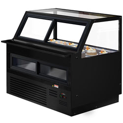 Witryna chłodnicza KAISA - 1500x1048mm - 420L - front Czarny - z oświetleniem LED - podwójna szyba