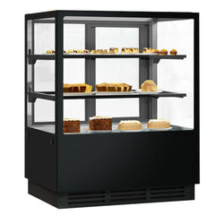 Witryny ekspozycyjne na ciasta - 1000 mm - z oświetleniem LED & 2 półkami