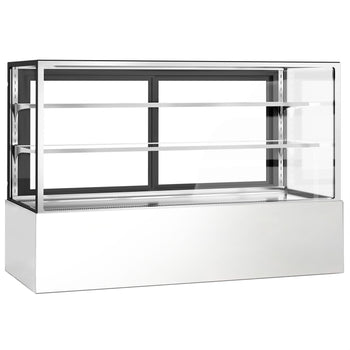 Witryny ekspozycyjne na ciasta - 1800 mm - z oświetleniem LED & 2 półkami - Prime Gastro