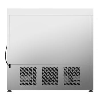 Stół chłodniczy PREMIUM PLUS - 980x700 mm - z 4 szufladami & z panelem tylnym - Prime Gastro