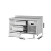 Stół chłodniczy PREMIUM PLUS - 1468x700mm - 305L - 6 szufladami - z rantem