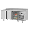Stół chłodniczy PREMIUM PLUS - 1960x600mm - 385L - z 3 drzwiami - z rantem