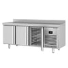 Stół chłodniczy PREMIUM PLUS - 1960x600mm - 385L - z 3 drzwiami - z rantem