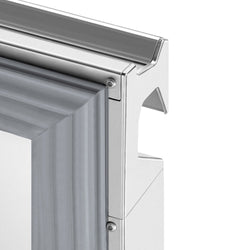 Stół chłodniczy PREMIUM PLUS - 2452x600 mm - z 2 drzwiami & 4 szufladami & panelem tylnym