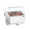 Witryna chłodnicza - 944x979mm - 200L - Biały - front Biały - z 1 drzwiami - 1 półki - na rynek PL
