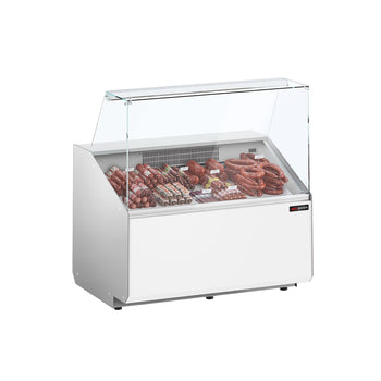 Witryna chłodnicza - 944x979mm - 200L - Biały - front Biały - z 1 drzwiami - 1 półki - na rynek PL