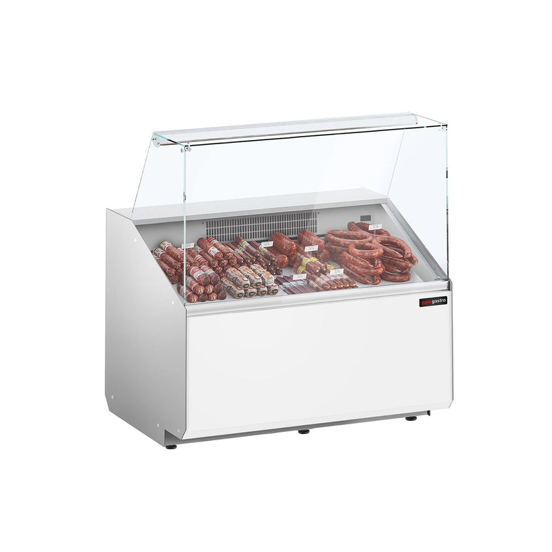 Witryna chłodnicza - 944x979mm - 200L - Biały - front Biały - z 1 drzwiami - 1 półki - na rynek PL