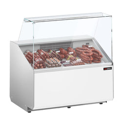 Witryna chłodnicza - 944x979mm - 200L - Biały - front Biały - z 1 drzwiami - 1 półki - na rynek PL