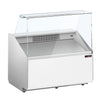 Witryna chłodnicza - 944x979mm - 200L - Biały - front Biały - z 1 drzwiami - 1 półki - na rynek PL