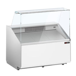 Witryna chłodnicza - 944x979mm - 200L - Biały - front Biały - z 1 drzwiami - 1 półki - na rynek PL