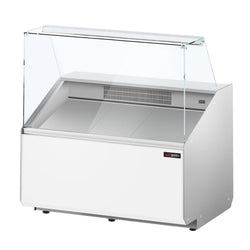 Witryna chłodnicza - 944x979mm - 200L - Biały - front Biały - z 1 drzwiami - 1 półki - na rynek PL