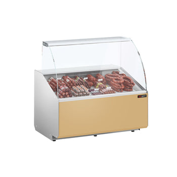 Witryna chłodnicza - 944x979mm - 200L - front Beżowy - z 1 drzwiami - na rynek PL