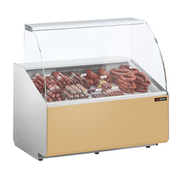 Witryna chłodnicza - 944x979mm - 200L - front Beżowy - z 1 drzwiami - na rynek PL