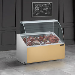 Witryna chłodnicza - 944x979mm - 200L - front Beżowy - z 1 drzwiami - na rynek PL