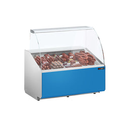 Witryna chłodnicza - 944x979mm - 200L - front Hellblau - z 1 drzwiami - 1 półki - na rynek PL