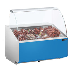 Witryna chłodnicza - 944x979mm - 200L - front Hellblau - z 1 drzwiami - 1 półki - na rynek PL