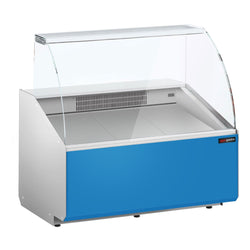 Witryna chłodnicza - 944x979mm - 200L - front Hellblau - z 1 drzwiami - 1 półki - na rynek PL