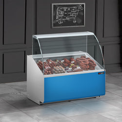 Witryna chłodnicza - 944x979mm - 200L - front Hellblau - z 1 drzwiami - 1 półki - na rynek PL