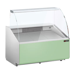 Witryna chłodnicza - 944x979mm - 200L - front Hellgrün - z 1 drzwiami - 1 półki - na rynek PL