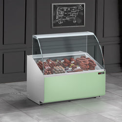 Witryna chłodnicza - 944x979mm - 200L - front Hellgrün - z 1 drzwiami - 1 półki - na rynek PL